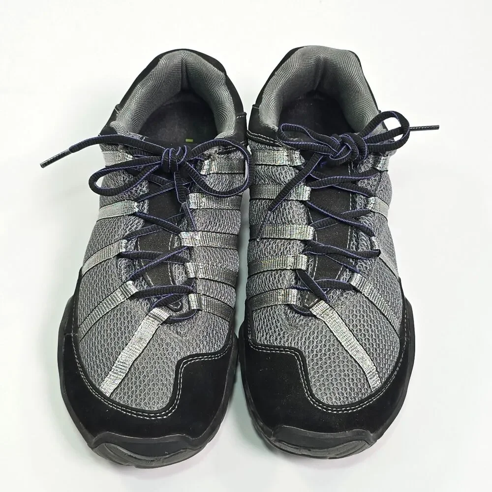Kuru Chicane Hiking Trail Shoes Gray Black Silver 200625E Mesh Women's 10.5
